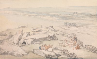 View on Exmoor by Thomas Rowlandson